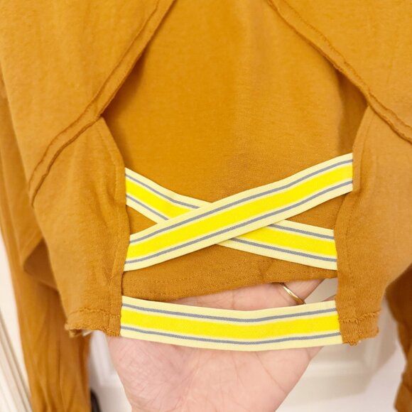🆕 NWOT Free People FP Movement | Backstage Solid Long Sleeve in Burnt Gold | M - Picture 9 of 10